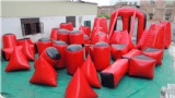 Quantity: 44 inflatable bunkers
Material: 22oz pvc tarps