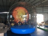 snowglobe with inflatable base