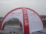Inflatable dome tent for advertising