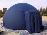 Portable projection inflatable dome tent for planetarium