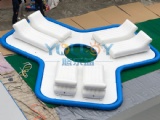 inflatable party dock island