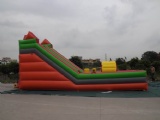 Colorful for steeple in fairy tale inflatable slide