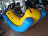 Inflatable water totter teeter for water sports splash