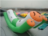 Inflatable water totter teeter