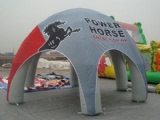 Inflatable spider dome tent for during festivals