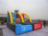 inflatable football shootout interactive game