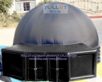 Size: 10m for dome, about 
13.8m x 10m for whole size
Material: Planetarium dome fabric
and 1000D PVC tarps
Weight: About 400kgs