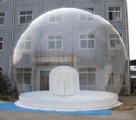 Clear inflatable dome