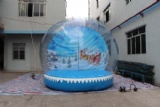 outdoor snow ball for holiday party stage and other events