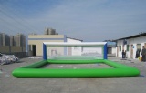 water floating inflatable volleyball court