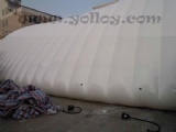 Large inflatable event tent
