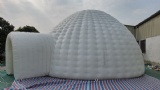 Outdoor inflatable igloo dome tent with LED lighting
