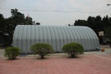 Outdoor inflatable sport hall and workshop