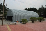 Outdoor inflatable sport hall and workshop