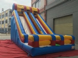 Large Inflatable Double Lane Slip Dry Slide for Kids