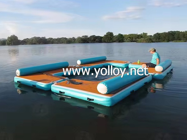 Inflatable Floating Couch Dock Platform