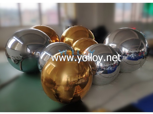 Big Shiny Inflatable Mirror Balls Decoration