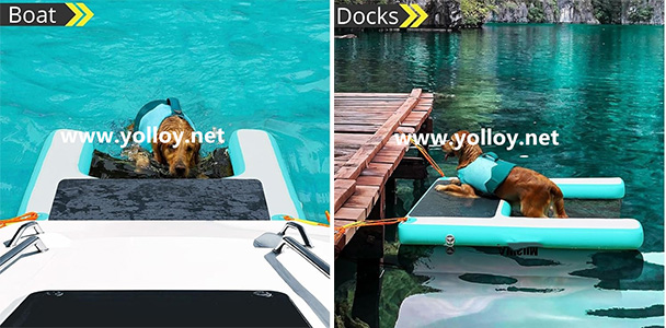 Inflatable Dog Ramp For Boats Docks And Pools