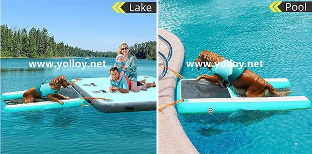 Inflatable Dog Ramp For Boats Docks And Pools