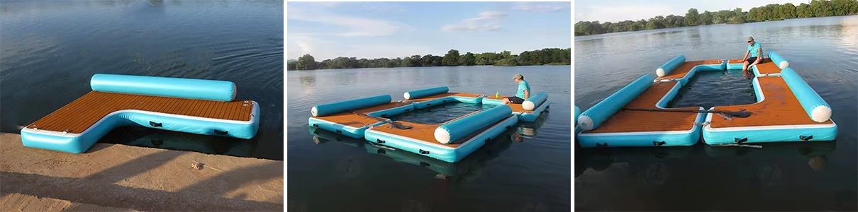 Inflatable Floating Couch Dock Swimming Pool Platform