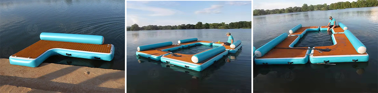 Inflatable Floating Couch Dock Platform