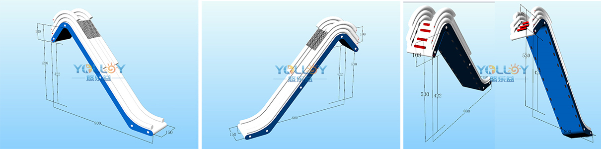 Design drafts of yacht dock slide