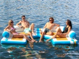 Inflatable C-Dock Floating Island Platform