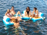 Inflatable C-Dock Floating Island Platform