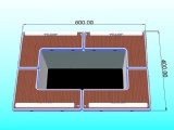 Inflatable Floating Couch Dock Swimming Pool Platform