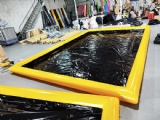 Inflatable Car wash mat for reclaim water